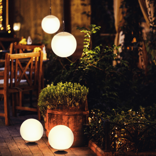 Garten Lichtkonzept